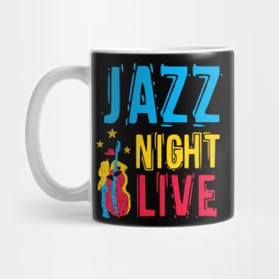 Jazz Night Live Colorful Design Mug